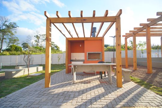 Área comum - Churrasqueira de apartamento para alugar com 2 quartos, 61m² em Nova Sapucaia, Sapucaia do Sul