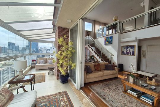 Varanda de apartamento à venda com 4 quartos, 400m² em Paraíso, São Paulo