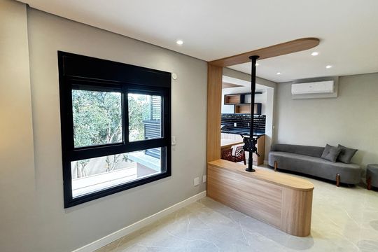Sala - Suite de apartamento para alugar com 1 quarto, 42m² em Jardim, Santo André