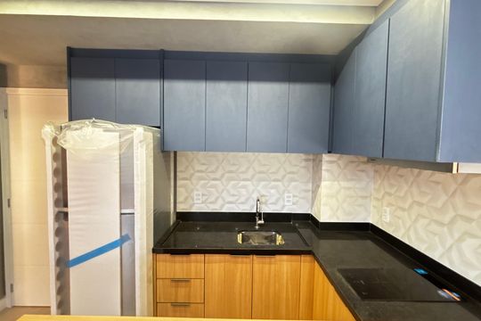 Cozinha de apartamento para alugar com 1 quarto, 42m² em Jardim, Santo André