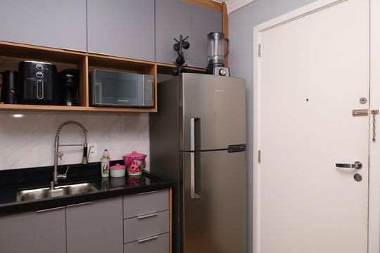 Cozinha de apartamento à venda com 2 quartos, 37m² em Cidade Antônio Estêvão de Carvalho, São Paulo