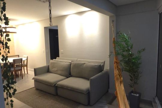 Sala de apartamento para alugar com 2 quartos, 73m² em Empresarial 18 do Forte, Barueri