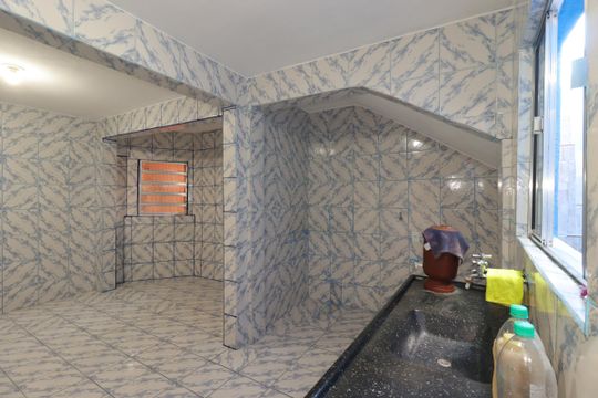 Cozinha de casa para alugar com 1 quarto, 58m² em Jardim Vila Rica, Santo André
