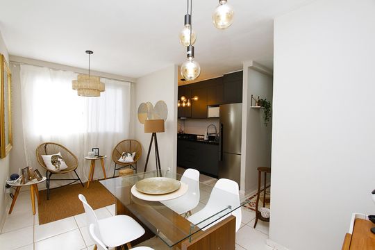 Sala de apartamento à venda com 2 quartos, 49m² em Buritis, Belo Horizonte