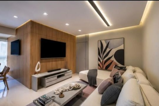 Sala de apartamento para alugar com 3 quartos, 122m² em Jardim, Santo André