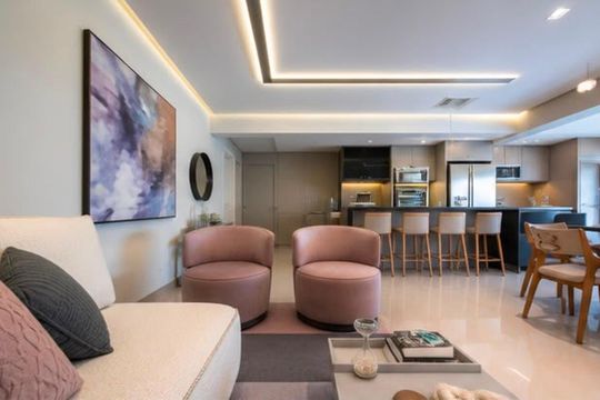Cozinha de apartamento para alugar com 3 quartos, 122m² em Jardim, Santo André