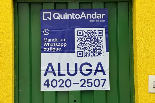 Placa QuintoAndar de apartamento para alugar com 2 quartos, 70m² em Milanez, Contagem