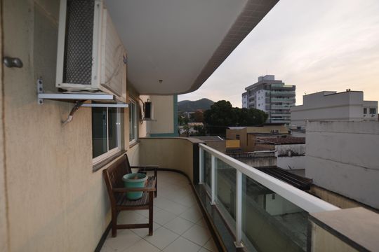 Varanda da Sala de apartamento à venda com 2 quartos, 72m² em Vila Valqueire, Rio de Janeiro