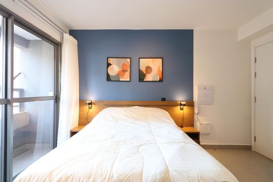 Sala/Quarto/Cozinha  de apartamento para alugar com 1 quarto, 29m² em Pompeia, São Paulo