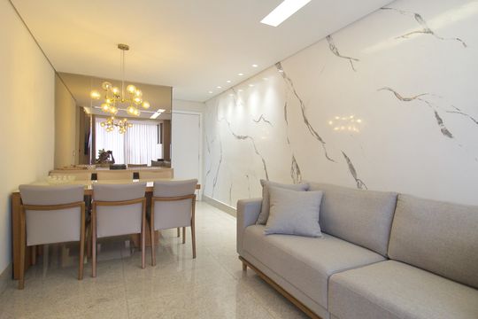 Sala de apartamento à venda com 3 quartos, 69m² em Jardim Guanabara, Belo Horizonte