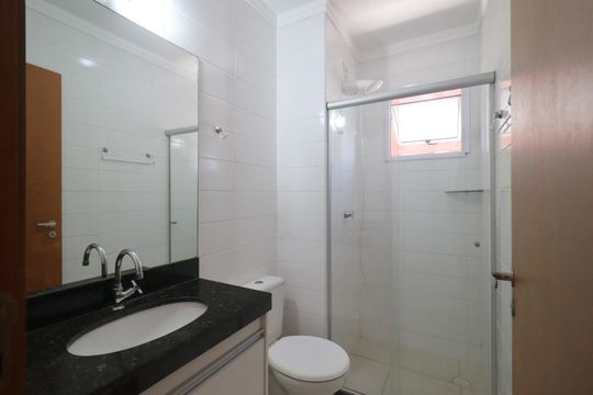 Banheiro da Suíte de apartamento para alugar com 1 quarto, 45m² em Jardim Paulista, Ribeirão Preto