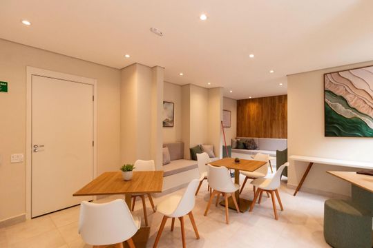 Área comum - Salão de festas de apartamento à venda com 2 quartos, 32m² em Várzea da Barra Funda, São Paulo