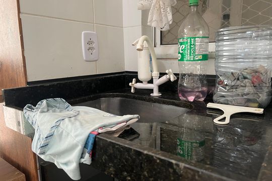Cozinha de apartamento para alugar com 2 quartos, 40m² em Novo Horizonte, Juiz de Fora