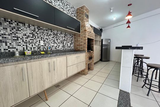 Área comum - Churrasqueira de apartamento para alugar com 2 quartos, 40m² em Novo Horizonte, Juiz de Fora
