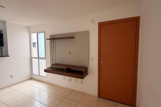 Sala de apartamento para alugar com 2 quartos, 43m² em Jardim Imperial, Aparecida de Goiânia, Aparecida de Goiânia