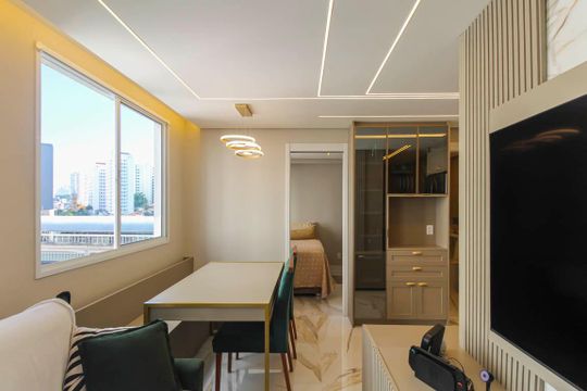 Sala de apartamento à venda com 1 quarto, 34m² em Parque da Vila Prudente, São Paulo