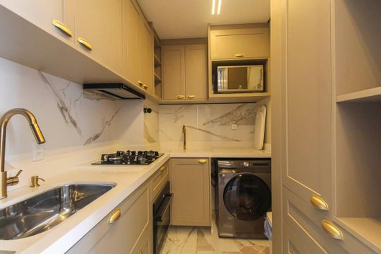 Cozinha de apartamento à venda com 1 quarto, 34m² em Parque da Vila Prudente, São Paulo