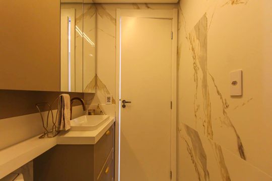 Banheiro de apartamento à venda com 1 quarto, 34m² em Parque da Vila Prudente, São Paulo
