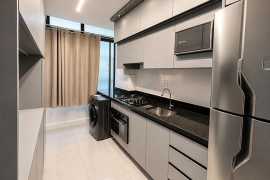 Cozinha de apartamento para alugar com 2 quartos, 65m² em Cristo Redentor, Porto Alegre
