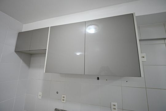 Cozinha de apartamento para alugar com 2 quartos, 64m² em Parque Amazonia, Goiânia