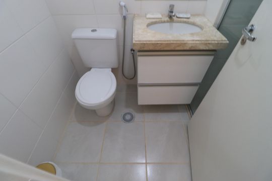 Banheiro  de apartamento para alugar com 2 quartos, 65m² em Jardim Nova Alianca Sul, Ribeirão Preto