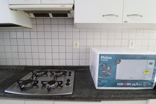 Cozinha de apartamento para alugar com 2 quartos, 65m² em Tubalina, Uberlândia