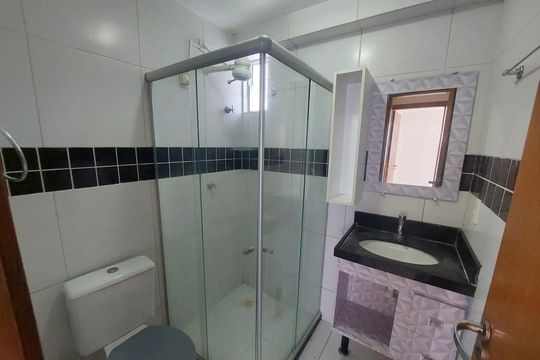 Banheiro de apartamento para alugar com 2 quartos, 52m² em Eldorado, Contagem