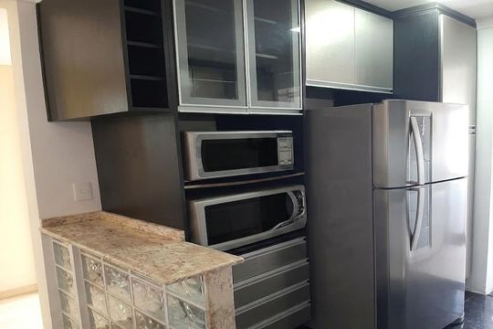 Cozinha de apartamento à venda com 2 quartos, 47m² em Jardim Castelo, São Paulo