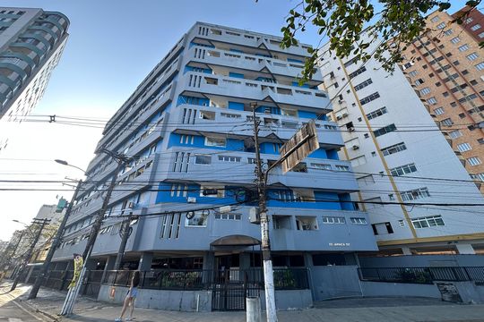 Fachada do Prédio de apartamento para alugar com 1 quarto, 60m² em Centro, São Vicente