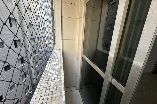 Sacada de apartamento para alugar com 1 quarto, 60m² em Centro, São Vicente