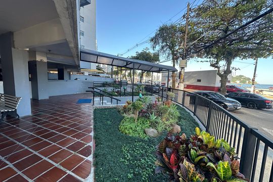 Área comum de apartamento para alugar com 1 quarto, 60m² em Centro, São Vicente