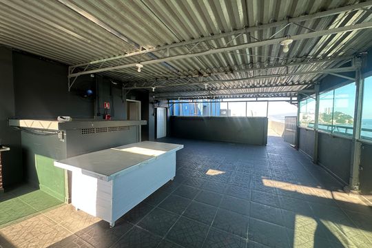 Área comum - Churrasqueira de apartamento para alugar com 1 quarto, 60m² em Centro, São Vicente