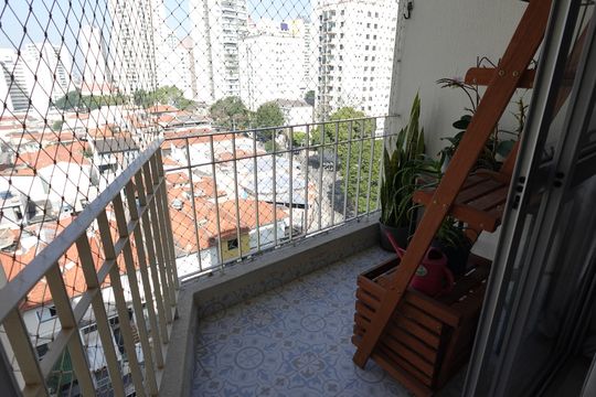 Varanda de apartamento à venda com 2 quartos, 55m² em Bosque da Saúde, São Paulo