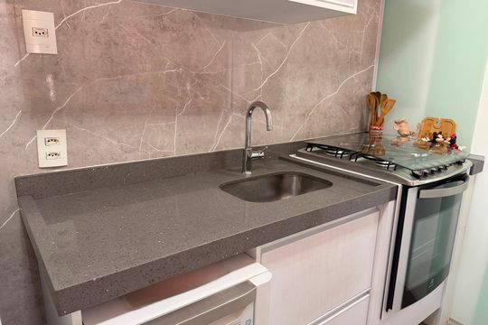 Cozinha de apartamento à venda com 3 quartos, 86m² em Vila Maria Alta, São Paulo
