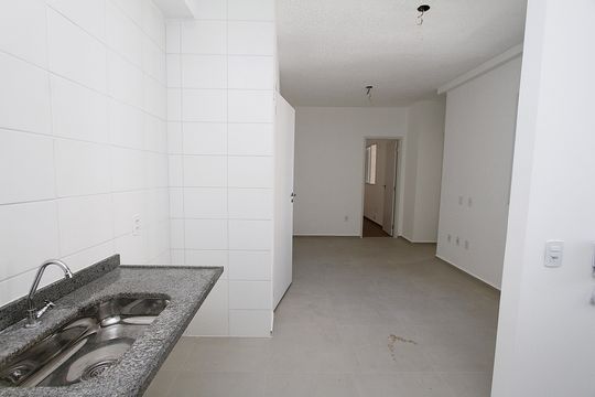 Cozinha de apartamento para alugar com 2 quartos, 48m² em Palmeiras, Belo Horizonte