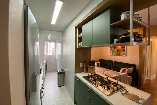 Cozinha de apartamento à venda com 2 quartos, 67m² em Instituto de Previdencia, São Paulo