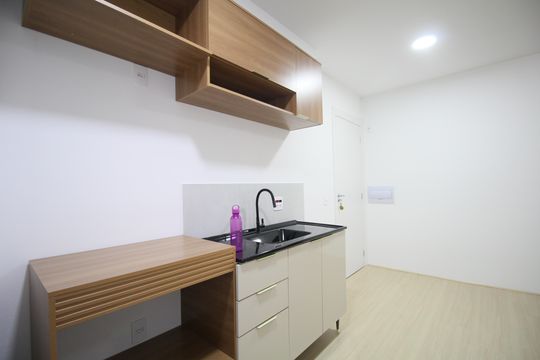 Cozinha de kitnet/studio para alugar com 1 quarto, 37m² em Vila Andrade, São Paulo