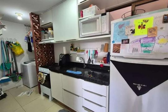 Cozinha de kitnet/studio para alugar com 2 quartos, 50m² em Savassi, Ribeirão das Neves