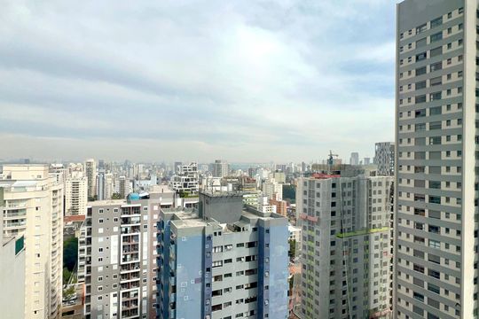 Vista da Varanda de kitnet/studio para alugar com 1 quarto, 25m² em Pinheiros, São Paulo