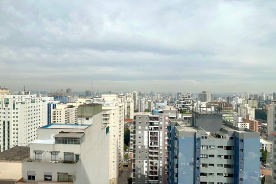 Vista da Varanda de kitnet/studio para alugar com 1 quarto, 25m² em Pinheiros, São Paulo