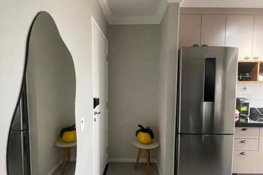 Cozinha de apartamento à venda com 2 quartos, 57m² em Brasilândia, São Paulo