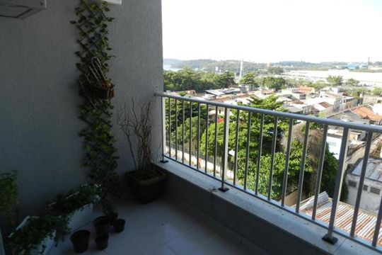 Varanda de apartamento à venda com 2 quartos, 65m² em Barreto, Niterói