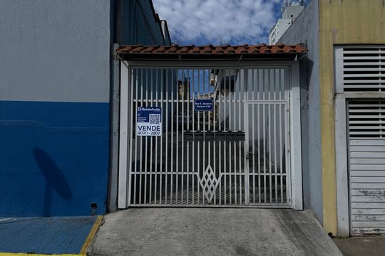Fachada+Placa de casa à venda com 3 quartos, 80m² em Vila Granada, São Paulo