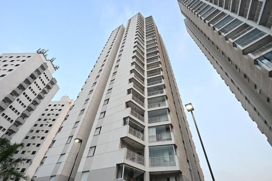 Fachada de apartamento para alugar com 2 quartos, 52m² em Jardim Monte Alegre, Taboão da Serra