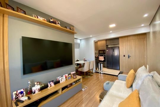 Sala de apartamento para alugar com 3 quartos, 82m² em Gopouva, Guarulhos