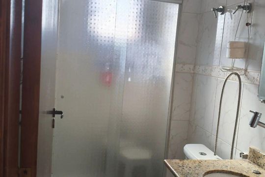 Banheiro de apartamento à venda com 3 quartos, 97m² em Santa Maria, São Caetano do Sul
