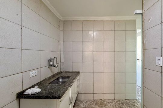 Cozinha de apartamento à venda com 2 quartos, 50m² em Jardim Novo Santo Amaro, São Paulo
