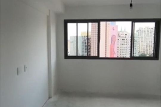 Studio - Sala de kitnet/studio para alugar com 1 quarto, 24m² em Bela Vista, São Paulo