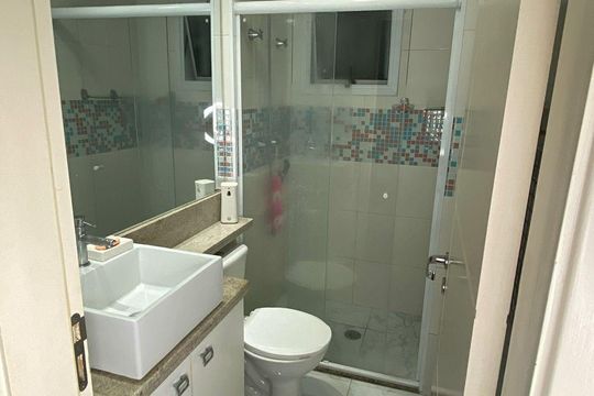 Banheiro de apartamento à venda com 3 quartos, 81m² em Vila Cruz das Almas, São Paulo
