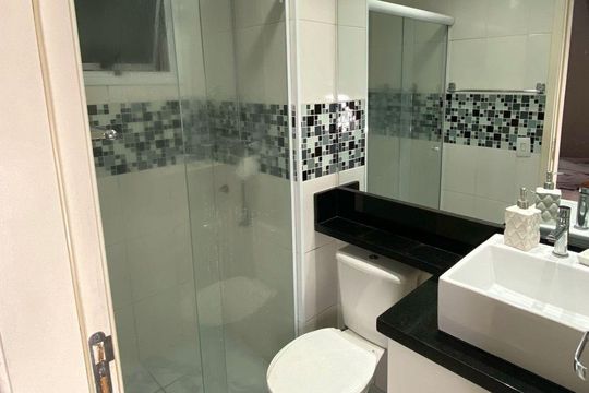 Banheiro de apartamento à venda com 3 quartos, 81m² em Vila Cruz das Almas, São Paulo